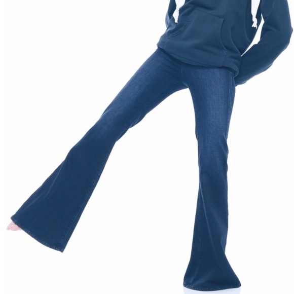 Free Peoples x Sandrine Rose Super Flare Jeans in Indigo, High Rise, Sz 26, NWT - Picture 2 of 15